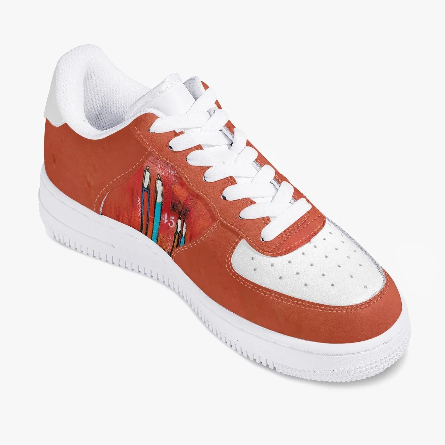 Out & About Low-Top Leather Sports Sneakers