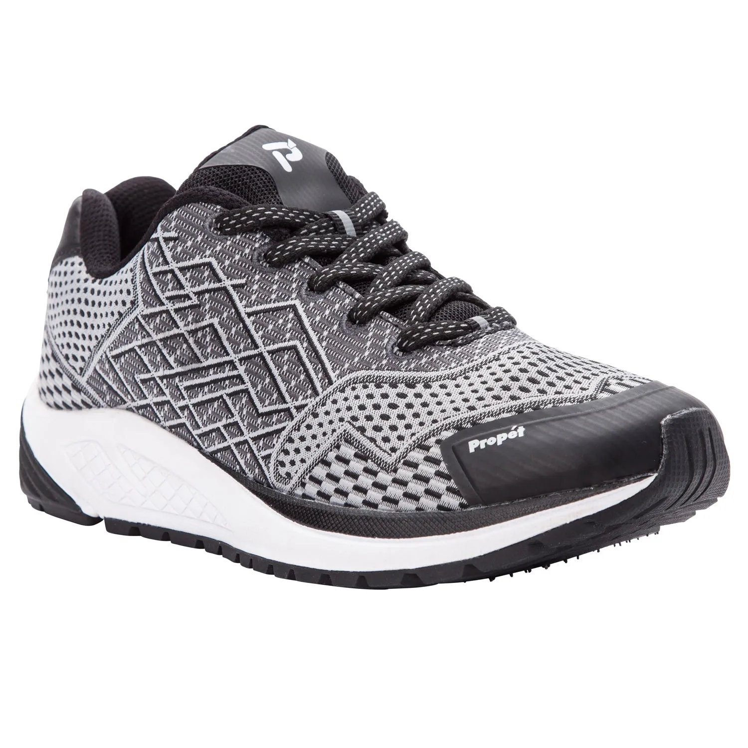 Propet's Women Diabetic Walking Shoes - Propet One WAA102M - Black/Silver