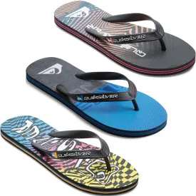 Quiksilver Mens Molokai Wordblock Sandals Flip Flops