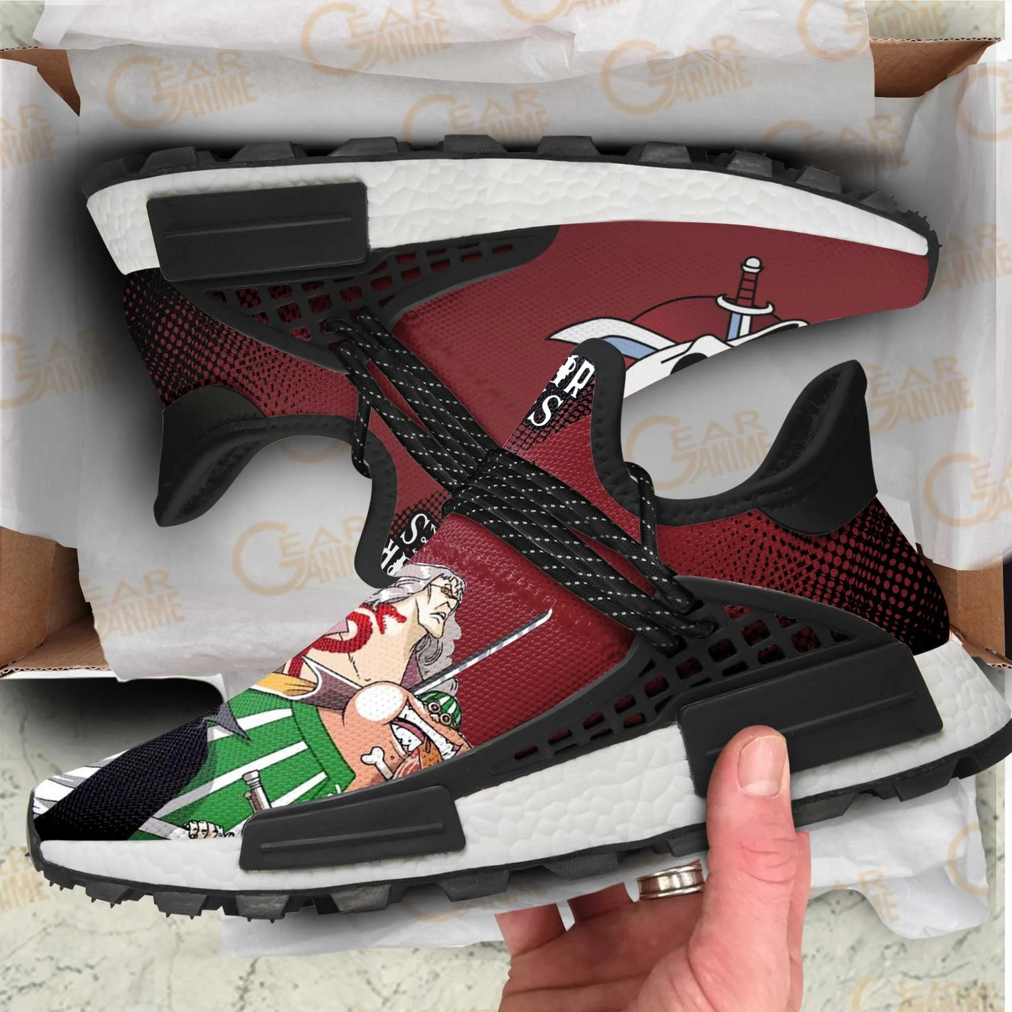 Red Hair Pirates Shoes OP Custom Anime Shoes TT12