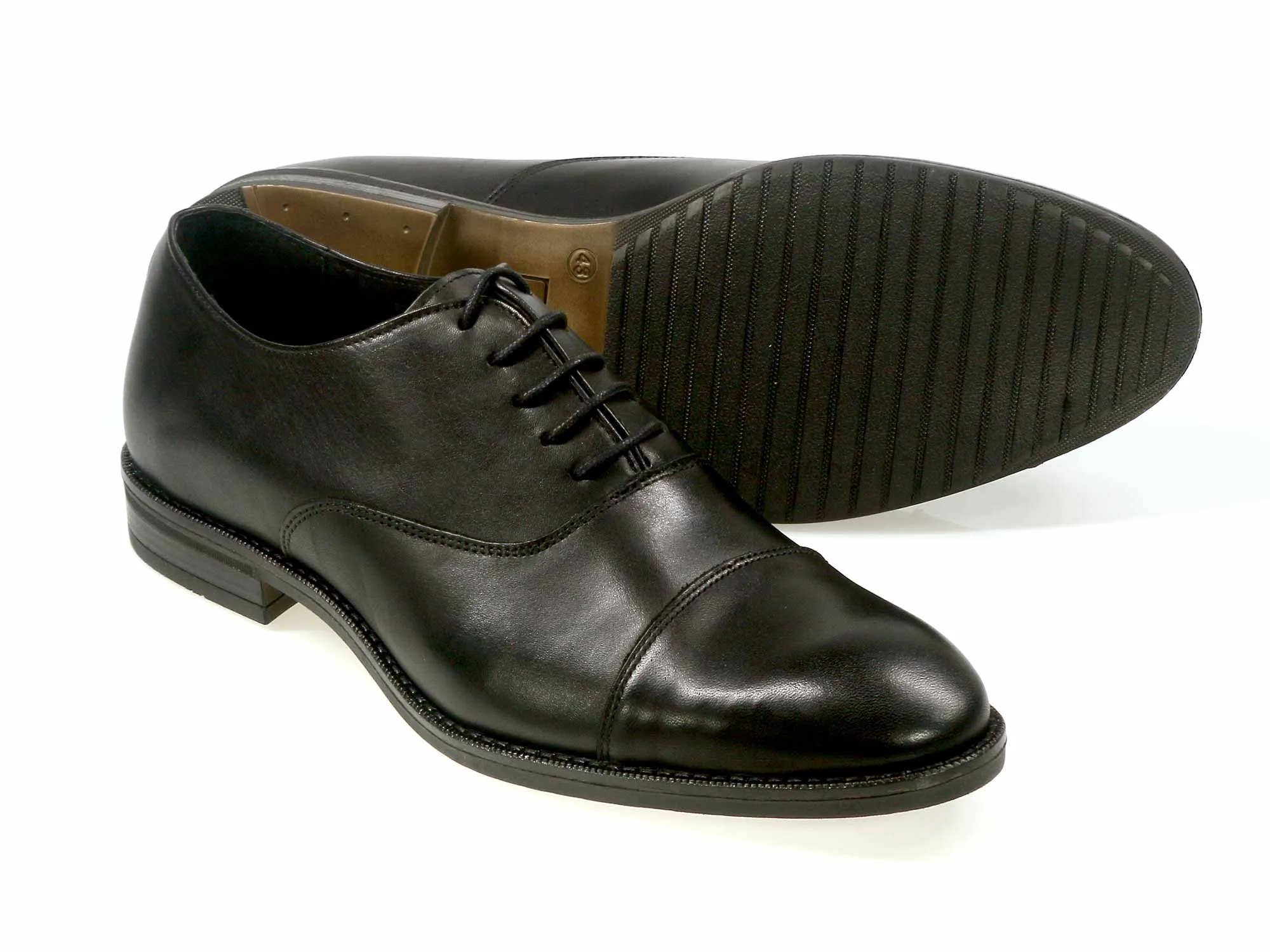 SALE FALMOUTH Mens Black Calf Oxford Shoes