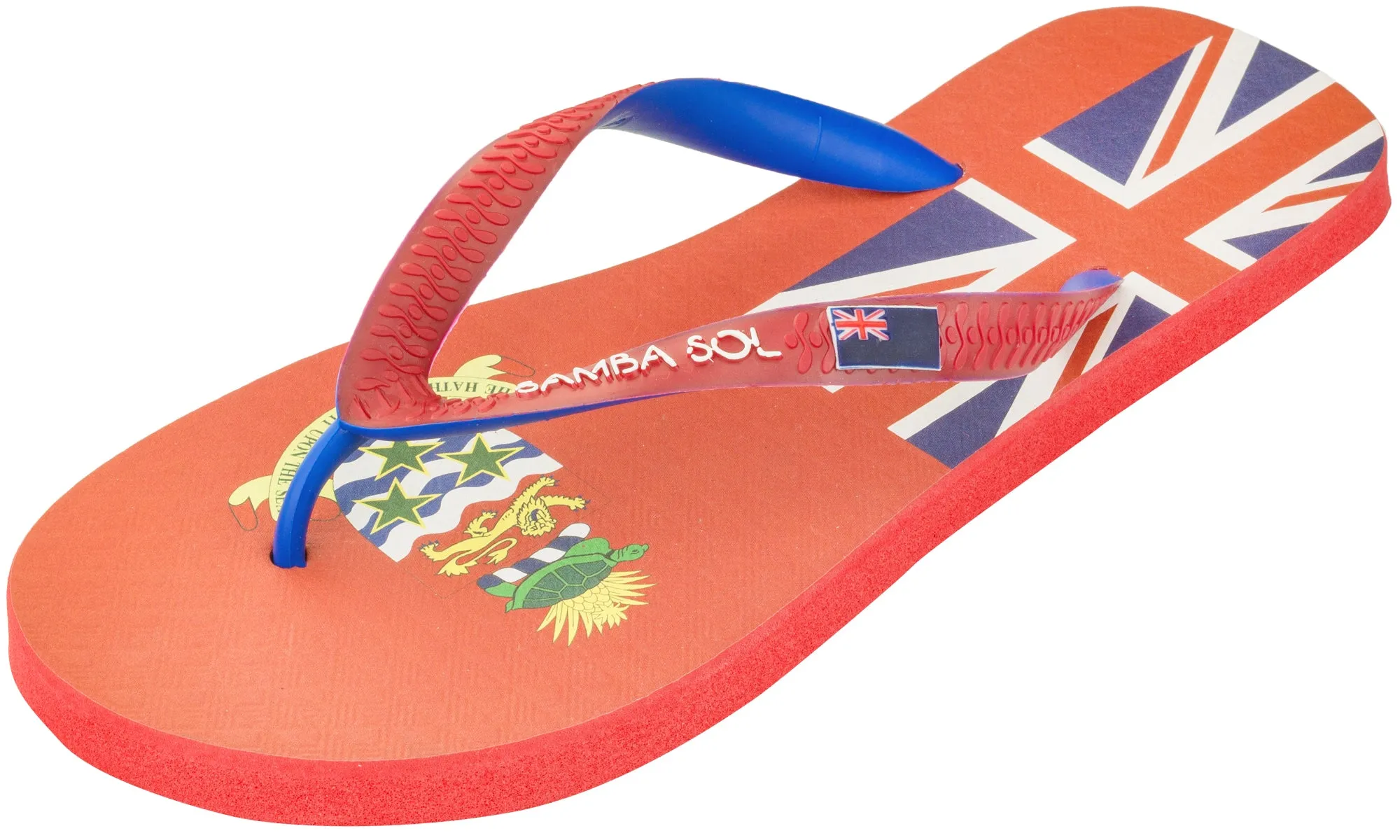 Samba Sol Men's Countries Collection Flip Flops - Cayman Islands