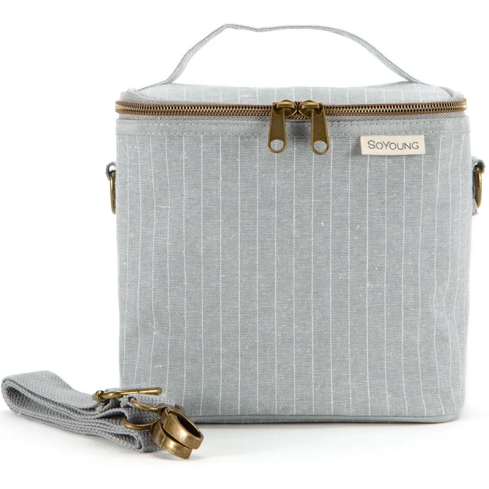 SoYoung Petite Linen Insulated Lunch Cooler Bag