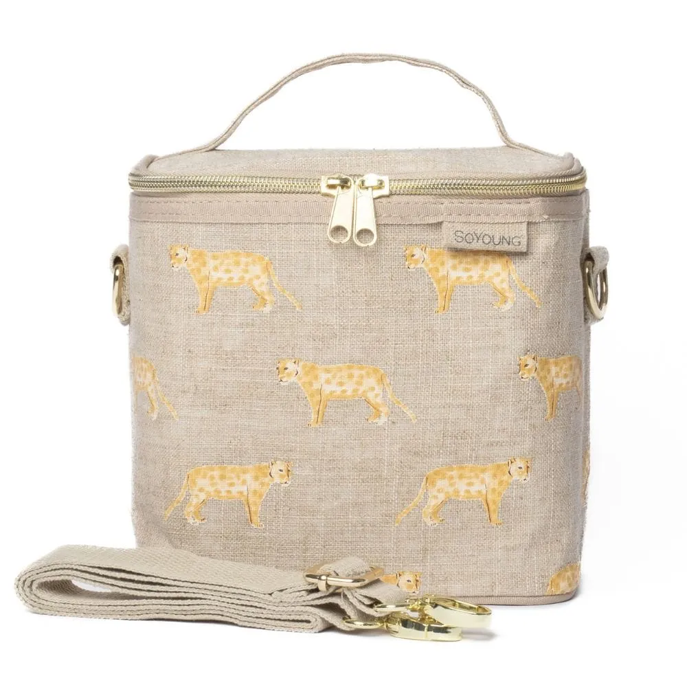 SoYoung Petite Linen Insulated Lunch Cooler Bag