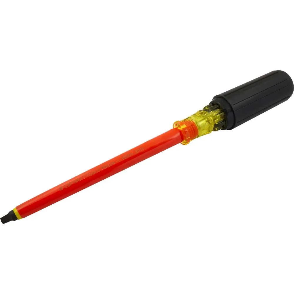 Square Recess Insulated Screwdriver - Round Shank