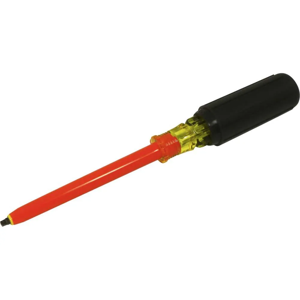 Square Recess Insulated Screwdriver - Round Shank