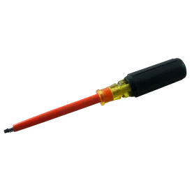 Square Recess Insulated Screwdriver - Round Shank