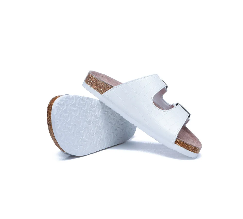 TARRAMARRA® Adjustable Strap Embossed Summer Beach Sandal Slides Oliver