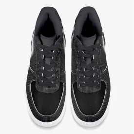 Top Leather Circle Mood Sports Men Sneakers - Black