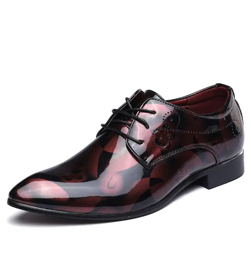 Trends pointed men's leather shoes  fashion men's shoes