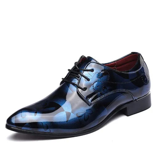 Trends pointed men's leather shoes  fashion men's shoes