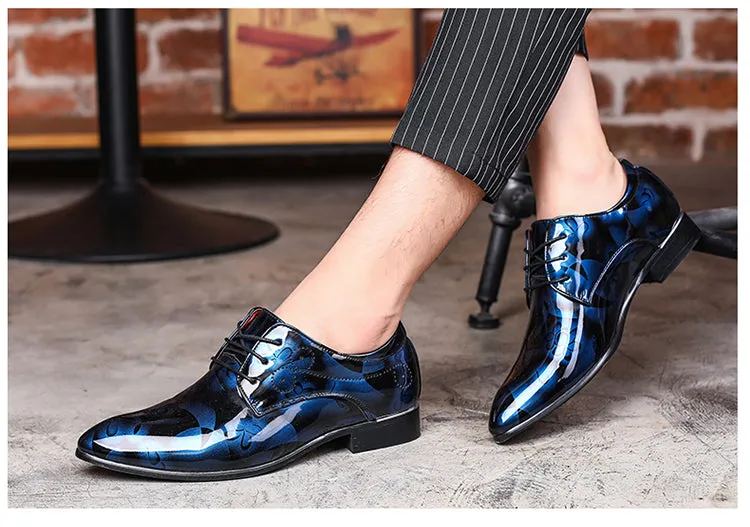 Trends pointed men's leather shoes  fashion men's shoes