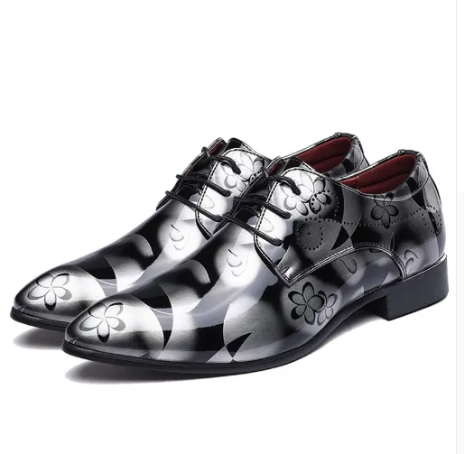 Trends pointed men's leather shoes  fashion men's shoes