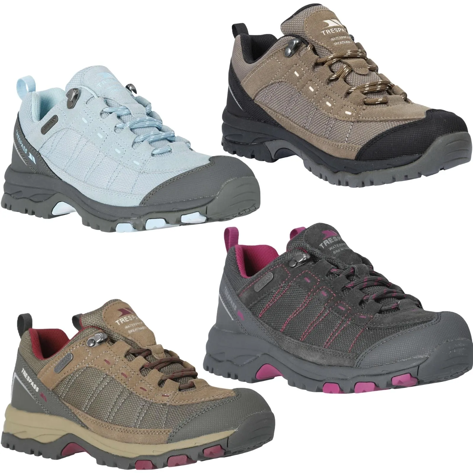 Trespass Womens Scree Waterproof Walking Shoes