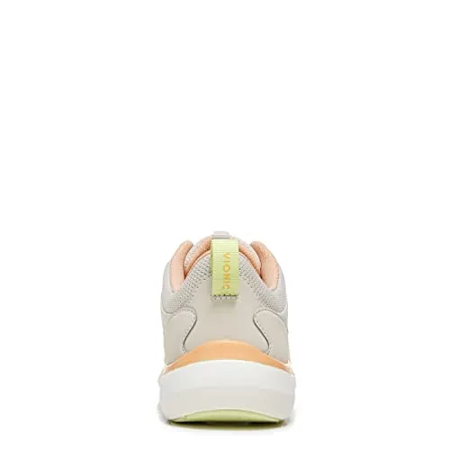 Vionic Olessa Women's Supportive Walking/Athletic Shoe, Cream/Apricot