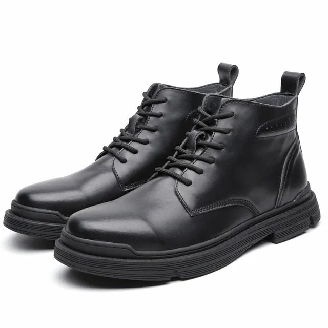 West Louis™ Genuine Leather Ankle Classic Boots