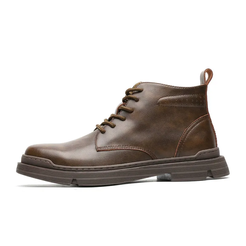 West Louis™ Genuine Leather Ankle Classic Boots