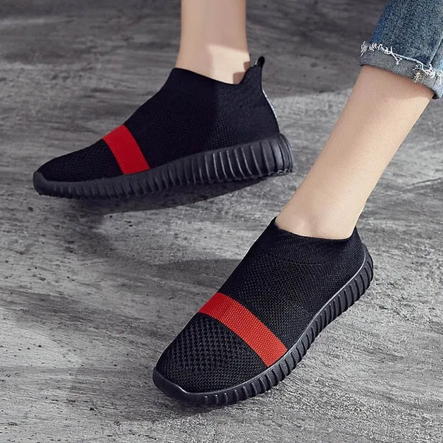 Women Stretch Sock Sneaker Ankle Boots