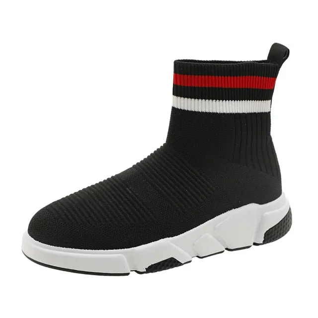 Women Stretch Sock Sneaker Ankle Boots