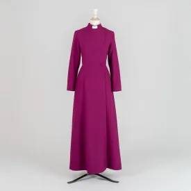 Women's Custom Roman Purple Double-Breasted Cassock in Lightweight Pure Wool