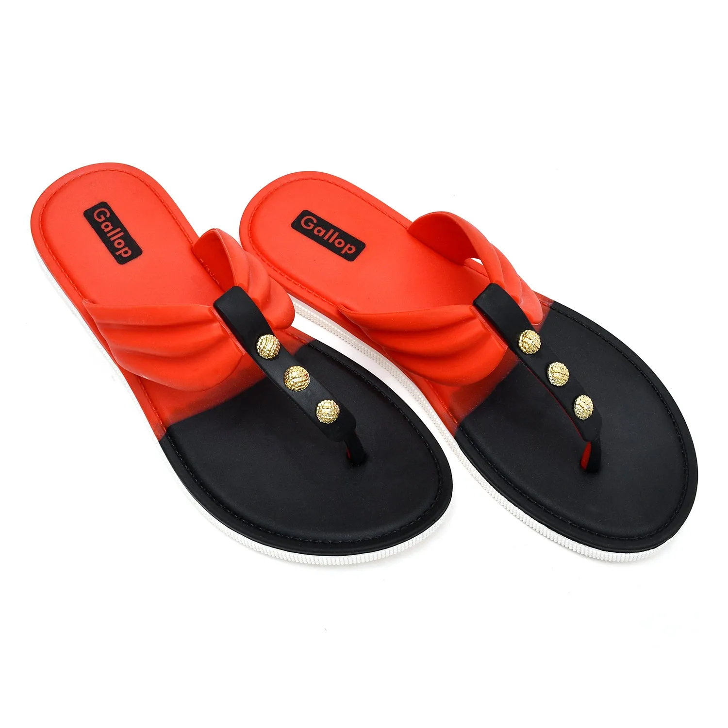 Women's Dual tone Elegant Flipflops