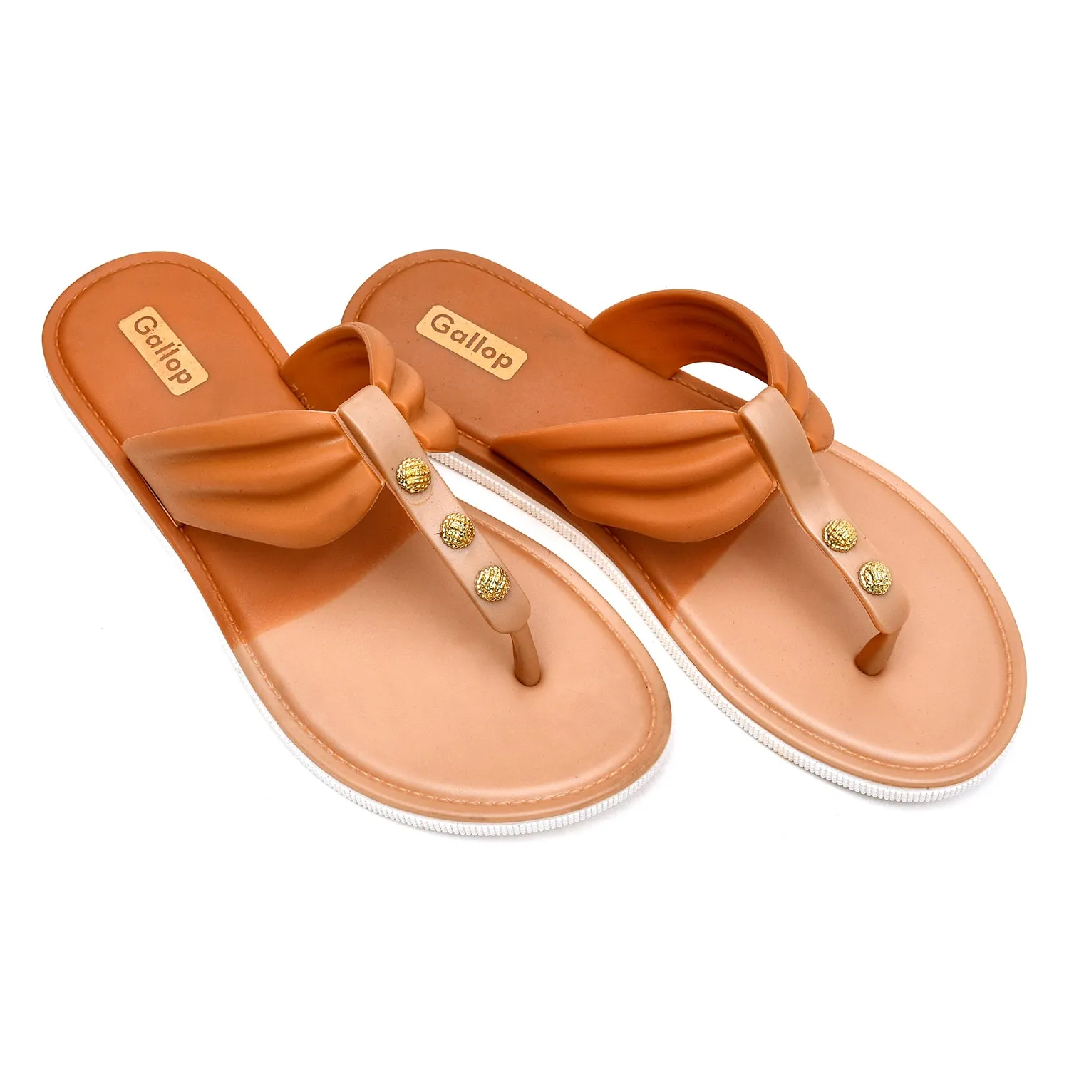 Women's Dual tone Elegant Flipflops