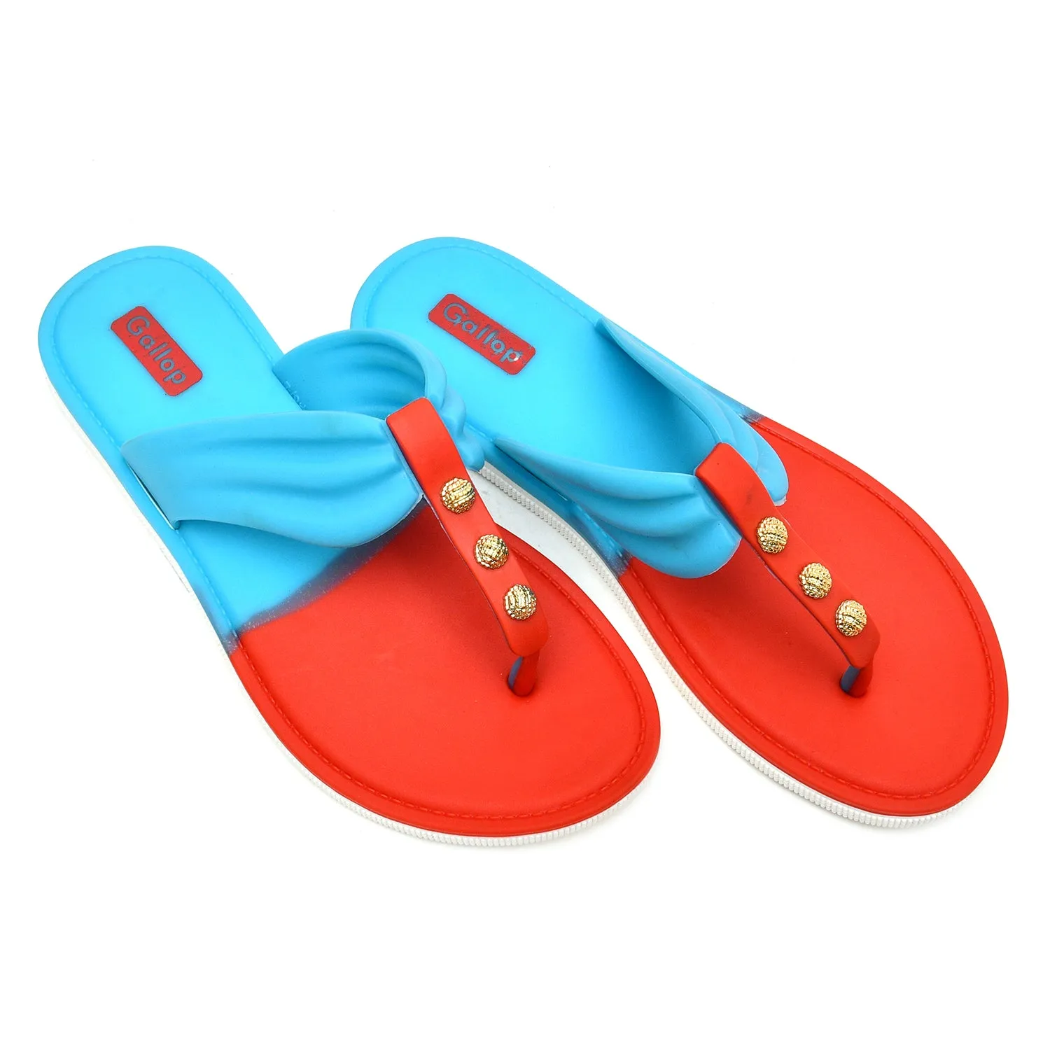 Women's Dual tone Elegant Flipflops