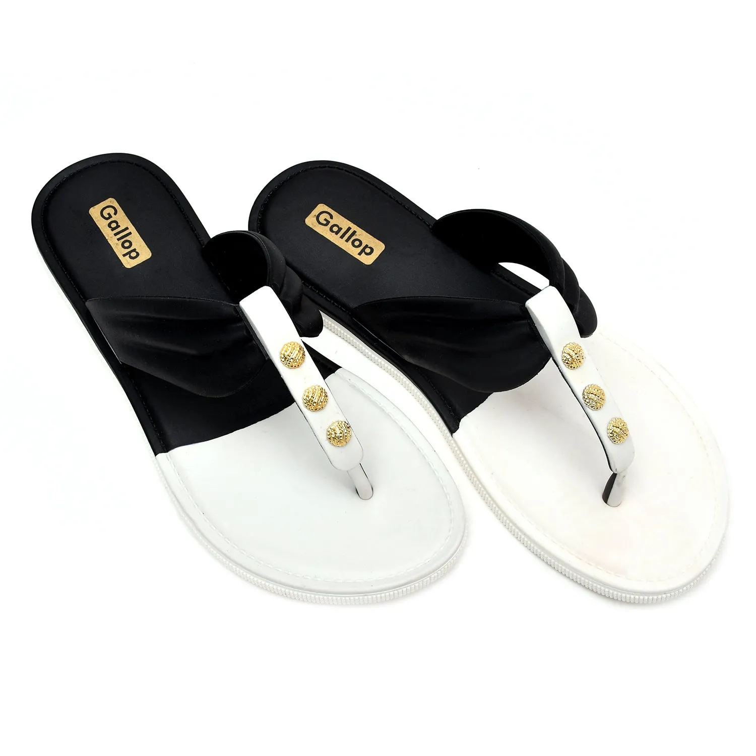 Women's Dual tone Elegant Flipflops