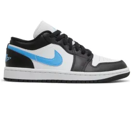 Women's Nike Air Jordan 1 Low (Black/University Blue)