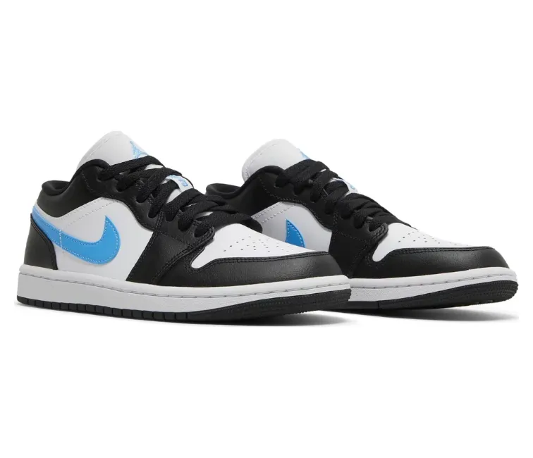 Women's Nike Air Jordan 1 Low (Black/University Blue)