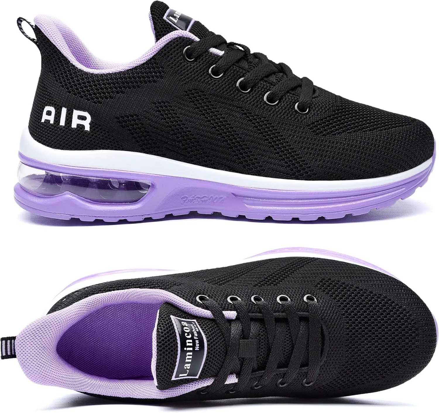 Womens Walking Shoes Lightweight Running Shoes Women’S Tennis Shoes Non Slip Air Shoes Breathable Mesh Air Cushion Sneakers for Gym Workout Sports