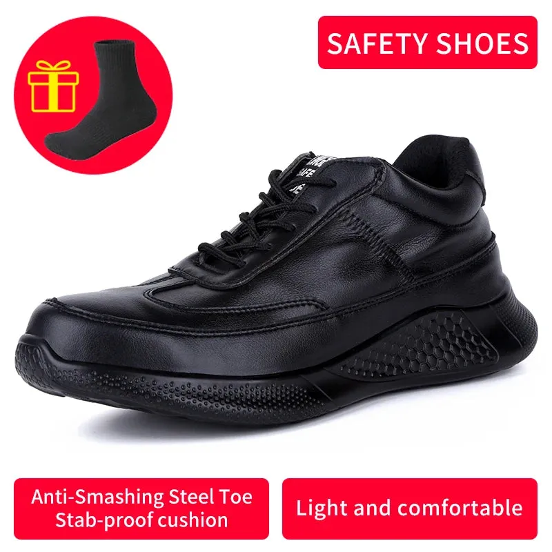 WorkSafety Shoes Men Boots Women Steel Toe Cap Sport Snekers Puncture Proof Crash Proof Light Wear Resistant Industrial Quality