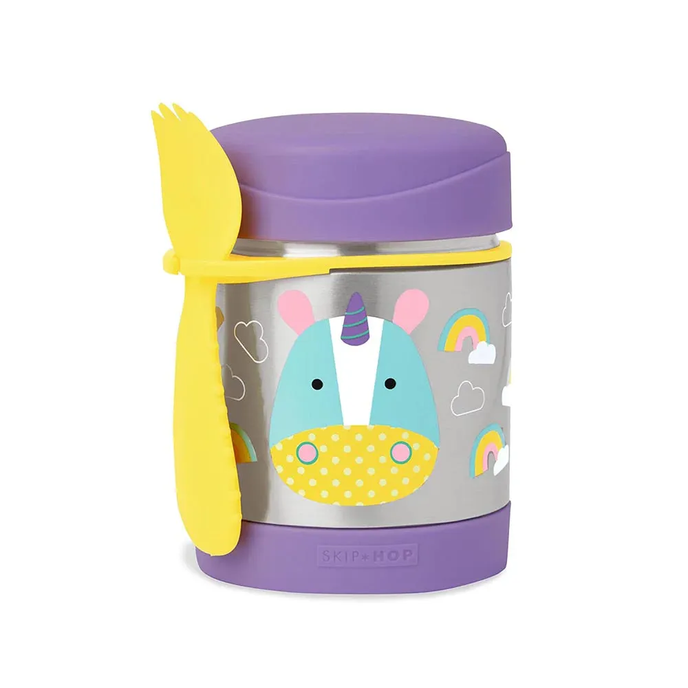 Zoo Insulated Food Jar, 325ml - Unicorn