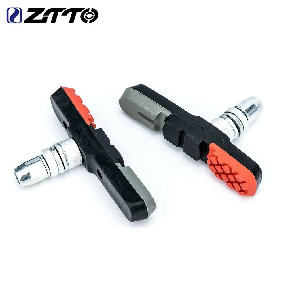 ZTTO 1 Pair Road Bike Brake Pads Shoes V-Brake Pads MTB Mountain Bicycle Brake Shoes Block Durable Rubber Brake Anti-resistance